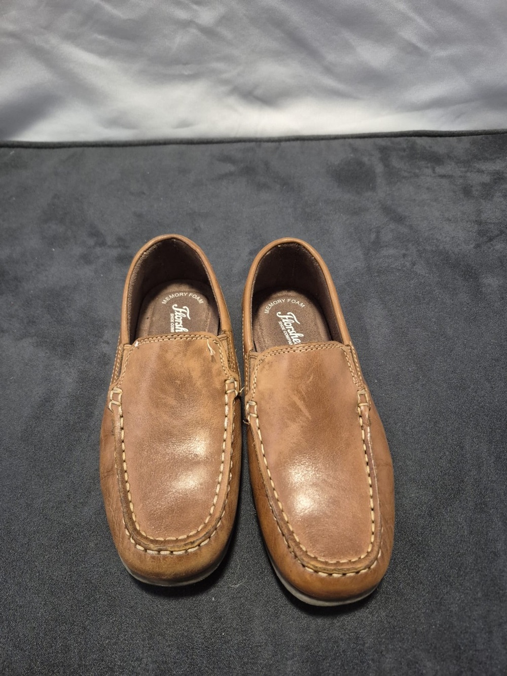 Florsheim Brown Leather Slip-On Loafers